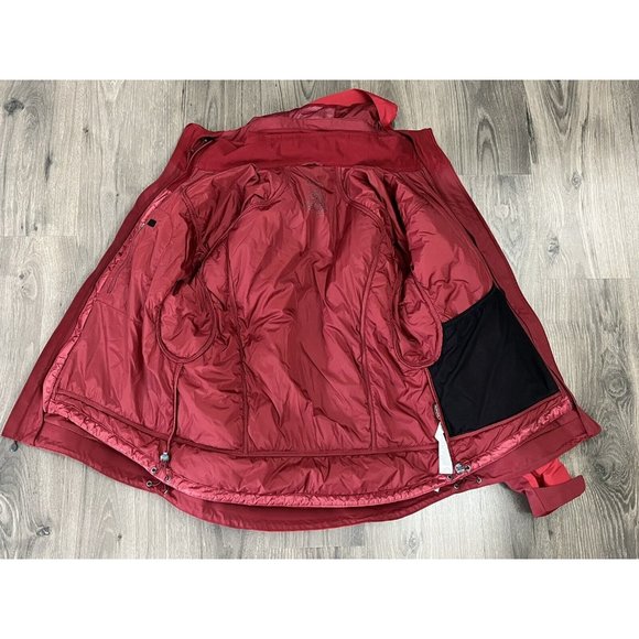L.L. Bean Weather Challenger 3-in-1 Jacket Mens Medium REG Red Winter EUC - Picture 14 of 15
